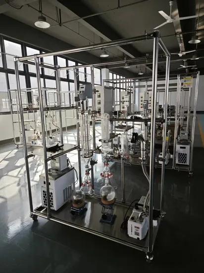 High Performance Wiped Film Molecular Distillation Plant SS316 Lab & Pilot